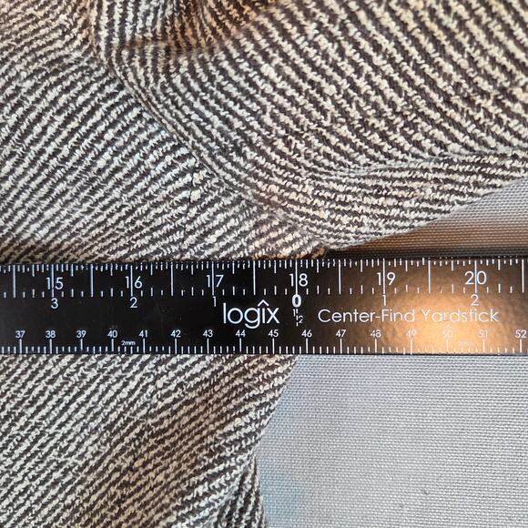 Vintage 90s Talbots Wool Silk Linen Tweed Jacket Brown Zip Front Women’s 6 - Picture 9 of 13